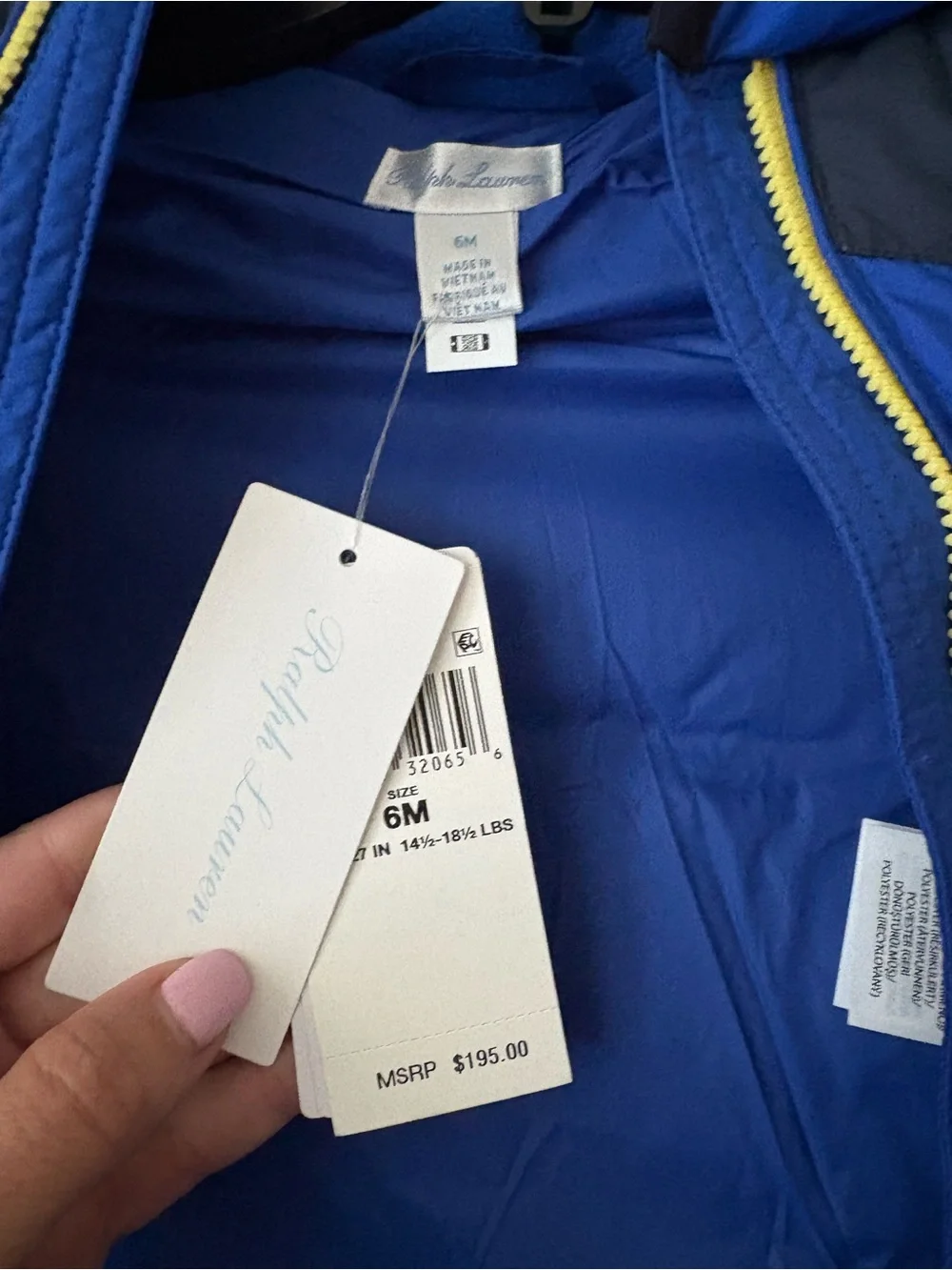 Ralph Lauren warm padded